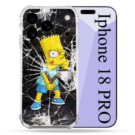 Coque Renforcée Pour Iphone 18 Pro Simpson Bart