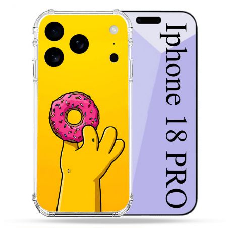 Coque Renforcée Pour Iphone 18 Pro Simpson Donuts