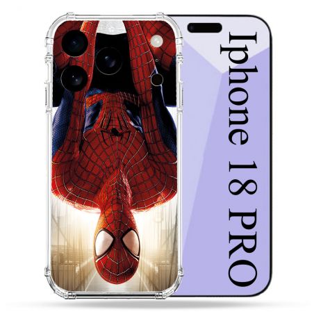 Coque Renforcée Pour Iphone 18 Pro Spiderman Invers