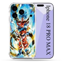 Coque Renforcée Pour Iphone 18 Pro Max Manga Dragon Ball Sangoku Blanc