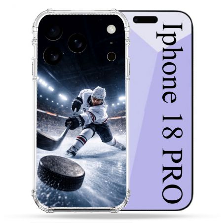 Coque Renforcée Pour Iphone 18 Pro Sport Hockey sur Glace