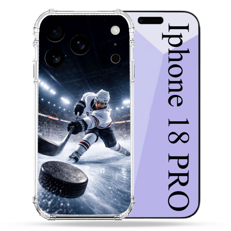 Coque Renforcée Pour Iphone 18 Pro Sport Hockey sur Glace