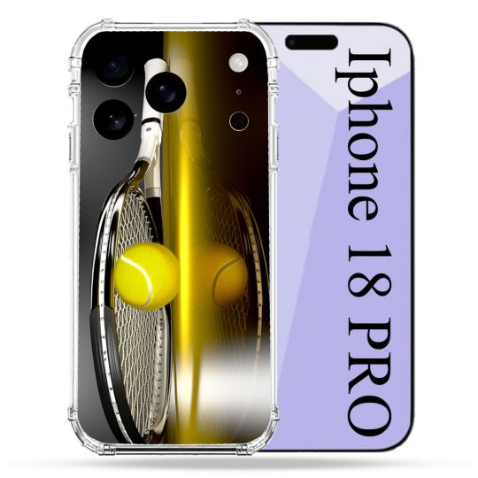 Coque Renforcée Pour Iphone 18 Pro Sport Tennis Reflet