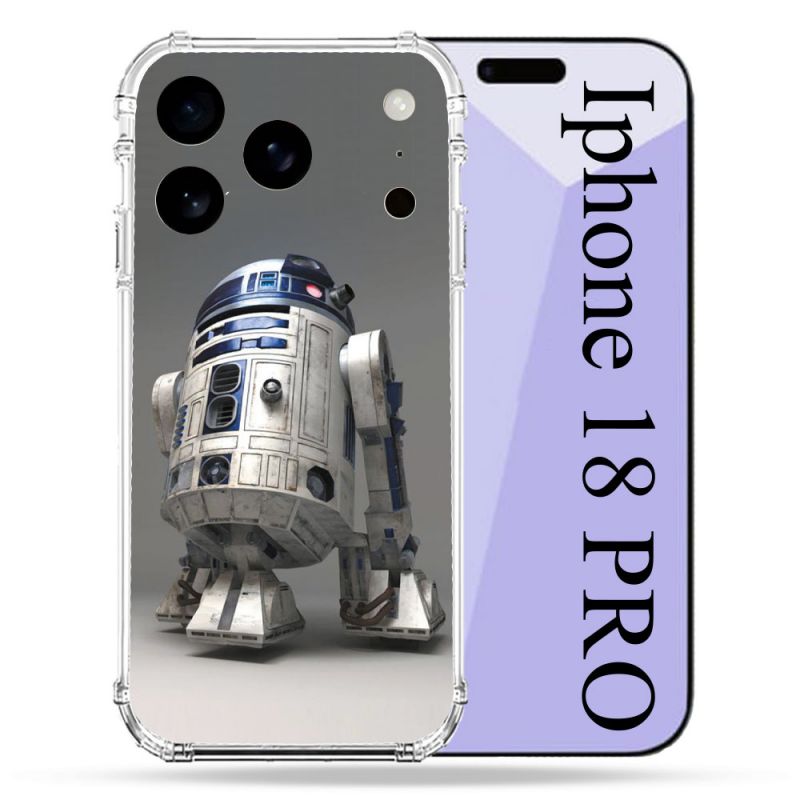 Coque Renforcée Pour Iphone 18 Pro Star Wars - R2D2
