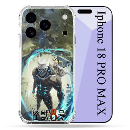 Coque Renforcée Pour Iphone 18 Pro Max Manga Kaiju N° 8 Kafka Hibino