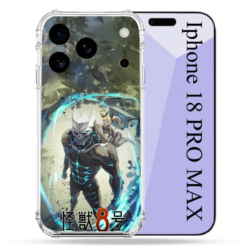 Coque Renforcée Pour Iphone 18 Pro Max Manga Kaiju N° 8 Kafka Hibino