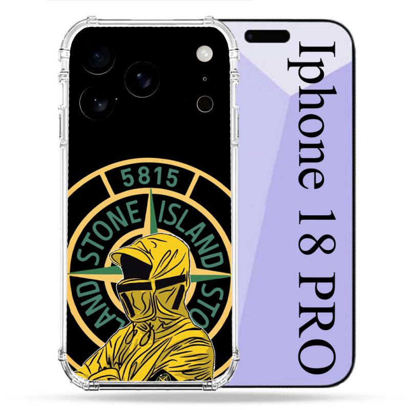Coque Renforcée Pour Iphone 18 Pro Stone Island Color
