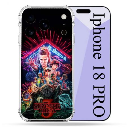 Coque Renforcée Pour Iphone 18 Pro Stranger Things Affiche 3