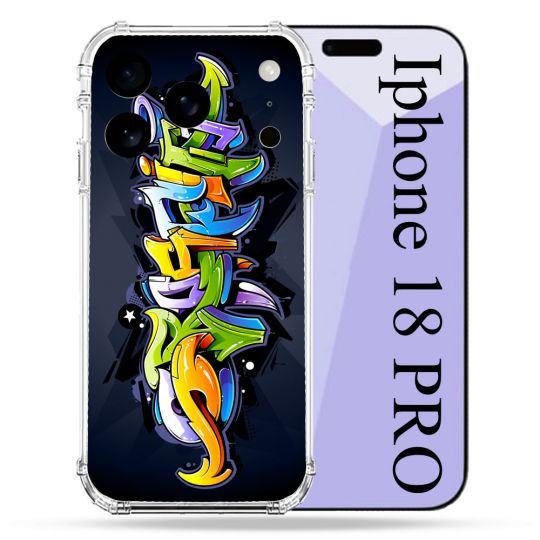Coque Renforcée Pour Iphone 18 Pro Street Art Graffiti