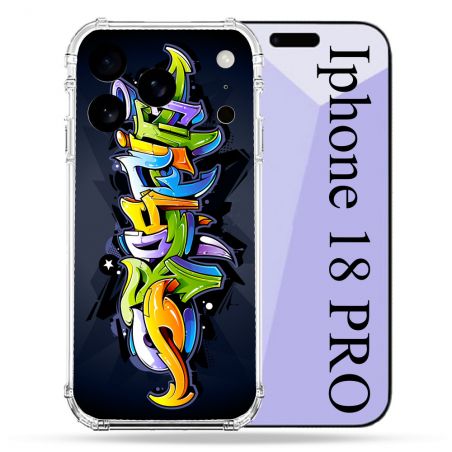 Coque Renforcée Pour Iphone 18 Pro Street Art Graffiti