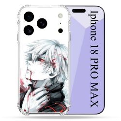 Coque Renforcée Pour Iphone 18 Pro Max Manga Tokyo Ghoul Kaneki Blanc