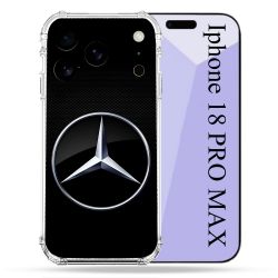 Coque Renforcée Pour Iphone 18 Pro Max Mercedes Carbone