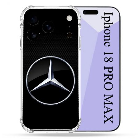 Coque Renforcée Pour Iphone 18 Pro Max Mercedes Carbone
