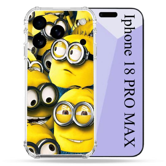 Coque Renforcée Pour Iphone 18 Pro Max Minions Groupe