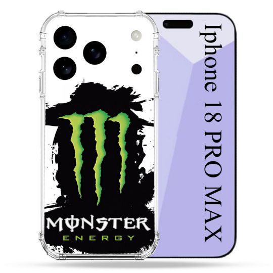 Coque Renforcée Pour Iphone 18 Pro Max Monster Energy Tache