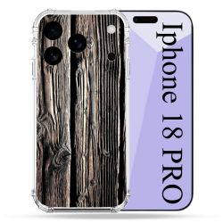 Coque Renforcée Pour Iphone 18 Pro Texture Bois