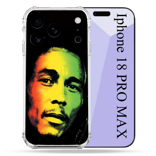 Coque Renforcée Pour Iphone 18 Pro Max Musique Bob Marley 2