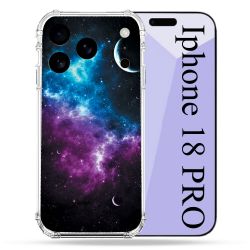 Coque Renforcée Pour Iphone 18 Pro Univers Bleu Violet