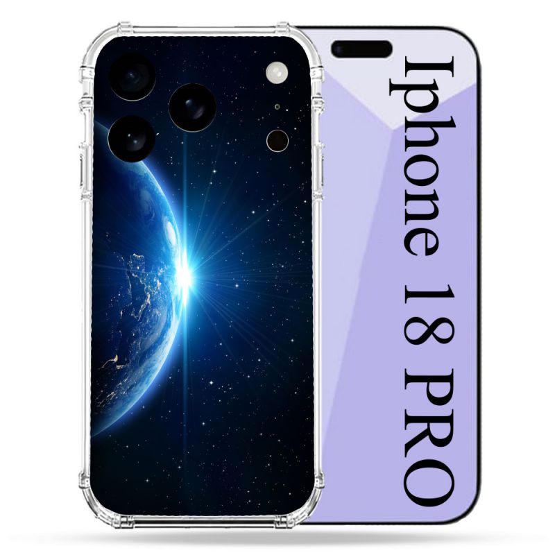 Coque Renforcée Pour Iphone 18 Pro Univers Planete Terre