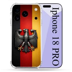Coque Renforcée Pour Iphone 18 Pro Voyage Drapeau Allemagne