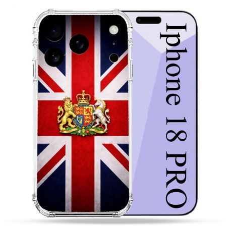 Coque Renforcée Pour Iphone 18 Pro Voyage Drapeau Grande Bretagne UK