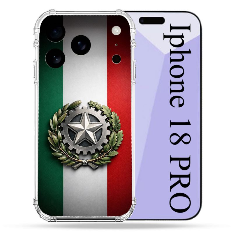 Coque Renforcée Pour Iphone 18 Pro Voyage Drapeau Italie