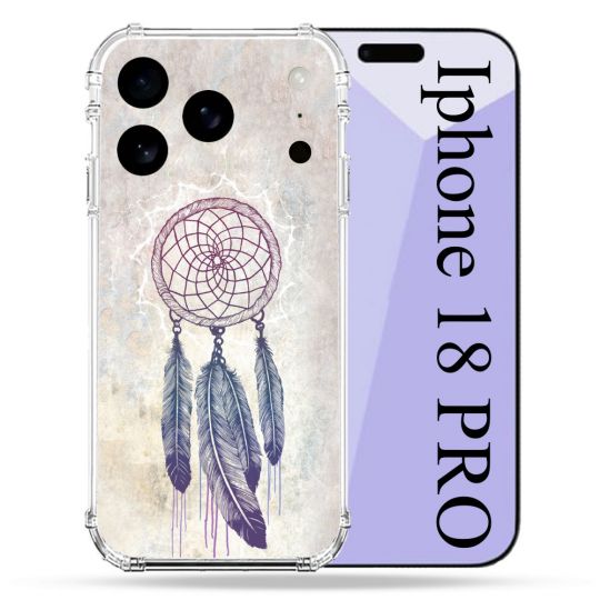 Coque Renforcée Pour Iphone 18 Pro Zen Attrape Reve Blanc