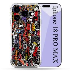Coque Renforcée Pour Iphone 18 Pro Max Musique Rock Groupe
