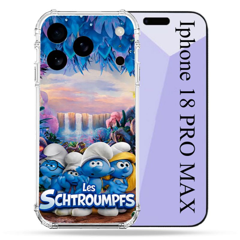 Coque Renforcée Pour Iphone 18 Pro Max Schtroumpfs Forêt