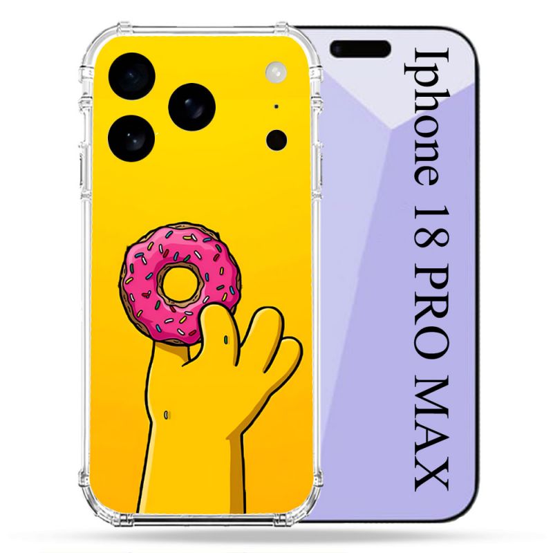 Coque Renforcée Pour Iphone 18 Pro Max Simpson Donuts