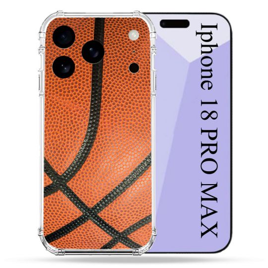 Coque Renforcée Pour Iphone 18 Pro Max Sport Ballon Basket