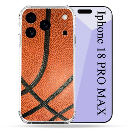 Coque Renforcée Pour Iphone 18 Pro Max Sport Ballon Basket