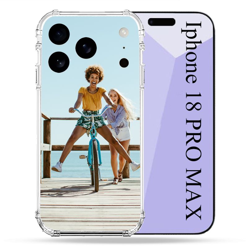 Coque Personnalisée Magsafe Pour Iphone 18 Pro Max Protection Antichoc avec Photo, Texte, Logo, Design