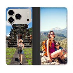 Housse Cuir Portefeuille Personnalisée Pour Iphone 18 Pro Max Étui Protection avec Photo, Texte, Logo, Design