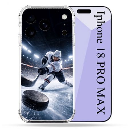 Coque Renforcée Pour Iphone 18 Pro Max Sport Hockey sur Glace