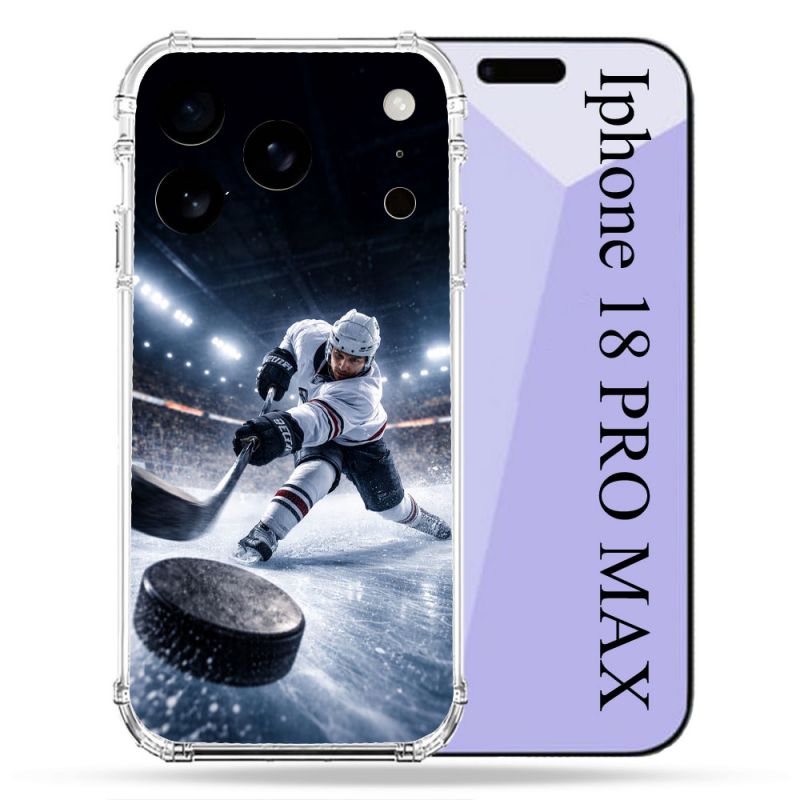 Coque Renforcée Pour Iphone 18 Pro Max Sport Hockey sur Glace