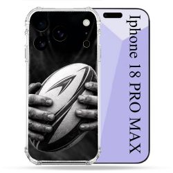 Coque Renforcée Pour Iphone 18 Pro Max Sport Rugby Ballon Moderne