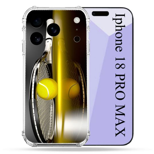 Coque Renforcée Pour Iphone 18 Pro Max Sport Tennis Reflet