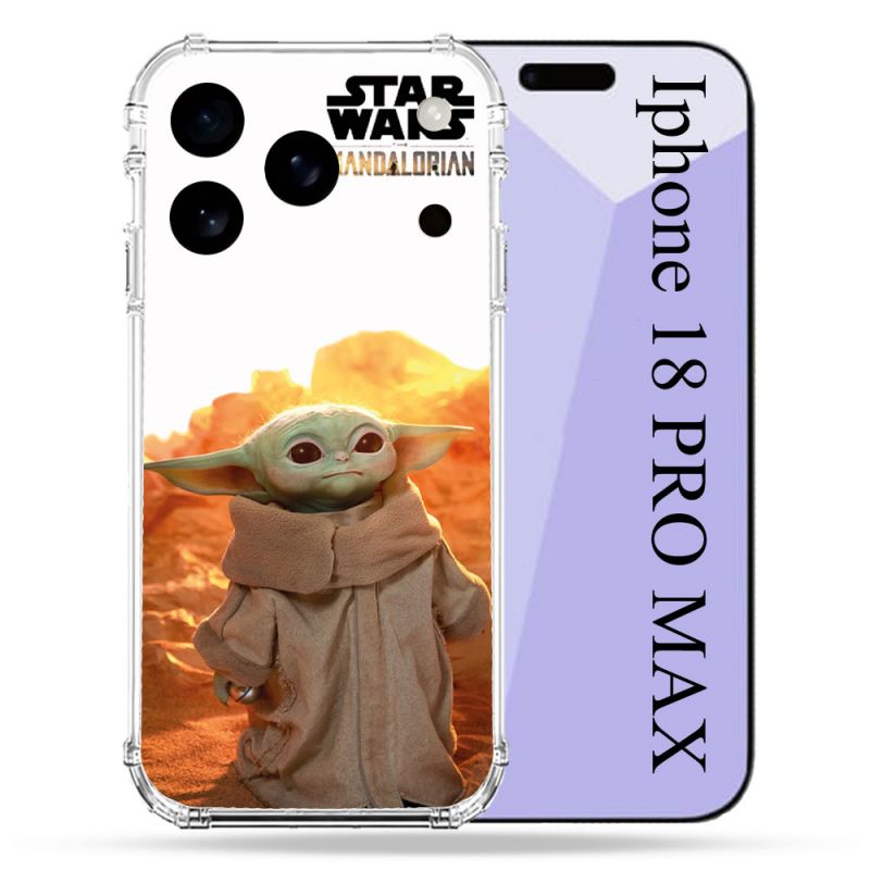 Coque Renforcée Pour Iphone 18 Pro Max Star Wars - Yoda bebe soleil