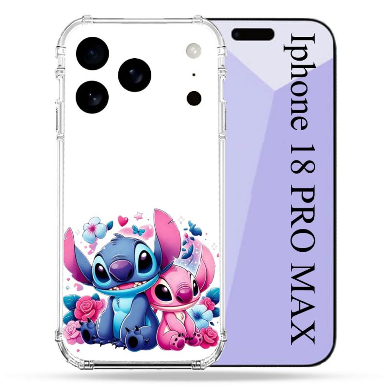 Coque Renforcée Pour Iphone 18 Pro Max Stitch Love