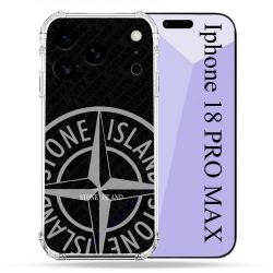 Coque Renforcée Pour Iphone 18 Pro Max Stone Island Gris