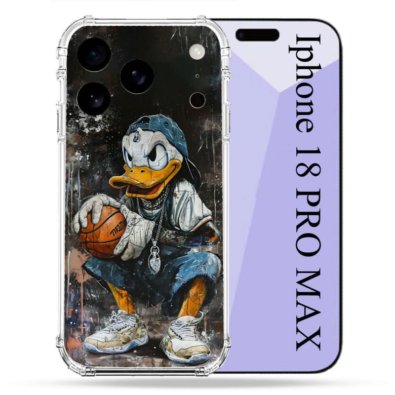 Coque Renforcée Pour Iphone 18 Pro Max Street Art Donald Duck