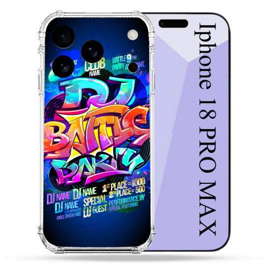 Coque Renforcée Pour Iphone 18 Pro Max Street Art Rap