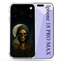 Coque Renforcée Pour Iphone 18 Pro Max Tete de Mort Doigt 2026
