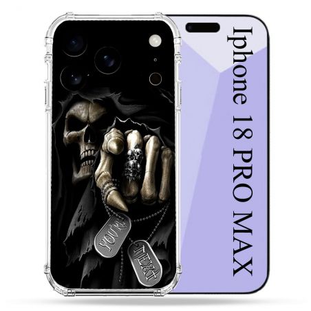 Coque Renforcée Pour Iphone 18 Pro Max Tete de Mort Your Next