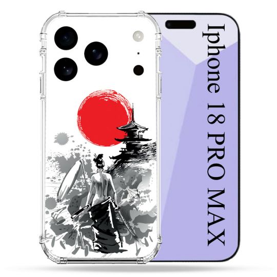 Coque Renforcée Pour Iphone 18 Pro Max Voyage Japon Femme
