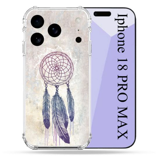 Coque Renforcée Pour Iphone 18 Pro Max Zen Attrape Reve Blanc