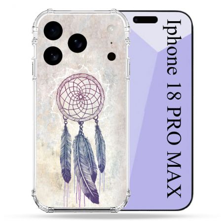 Coque Renforcée Pour Iphone 18 Pro Max Zen Attrape Reve Blanc