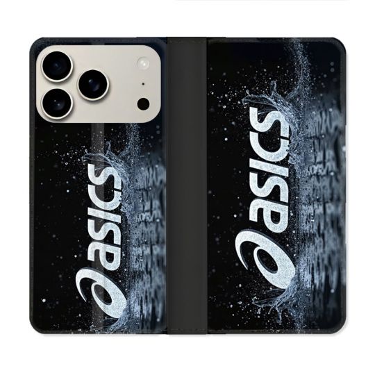 Housse cuir portefeuille Pour Iphone 18 Pro Asics