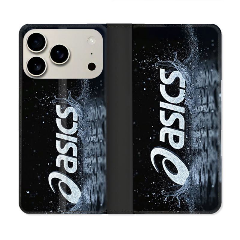 Housse cuir portefeuille Pour Iphone 18 Pro Asics